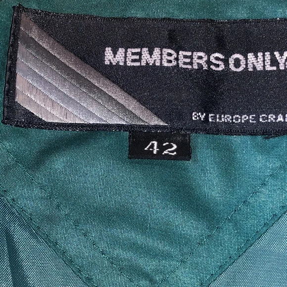Members Only Racer Jacket Mens Size 42  Europe Craft Hong Kong EUC with Liner - Picture 4 of 9